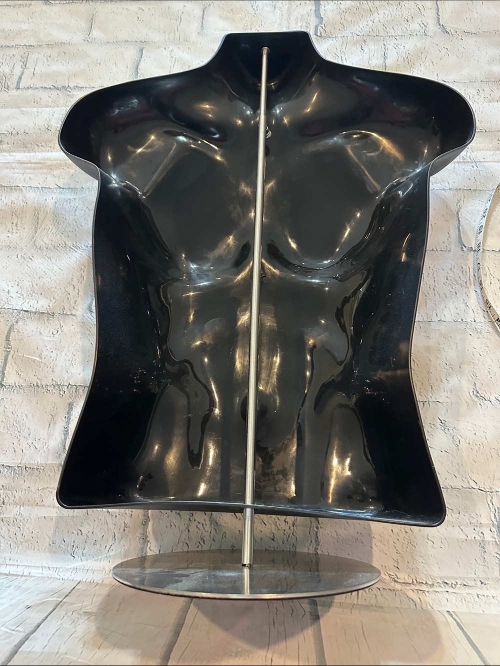 Male Torso Display Mannequin - Matte Black - Picture 4 of 4